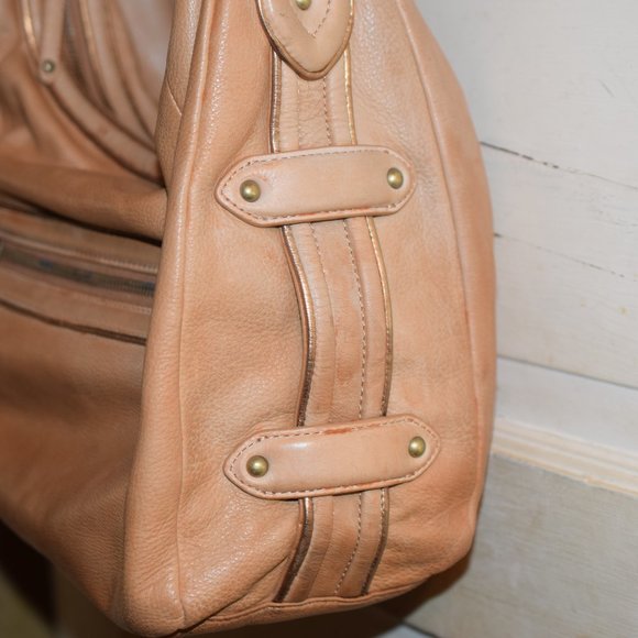 Cole Haan Multi Tan Leather Bag and Sandals Size 9 Nice! - Picture 9 of 14